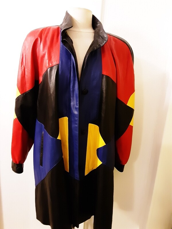 “Let’s Jam” Leather Swing Coat
