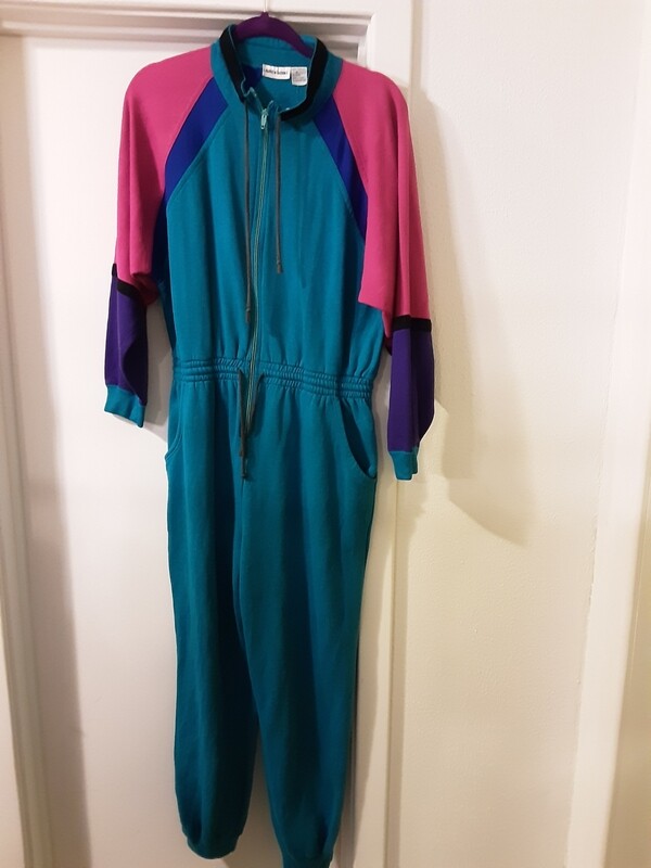 Colorblock Jogger Jumpsuit - M