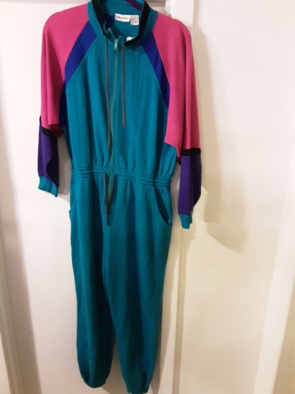Colorblock Jogger Jumpsuit - M