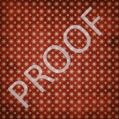 Vintage Red Snowflake Patterned Vinyl