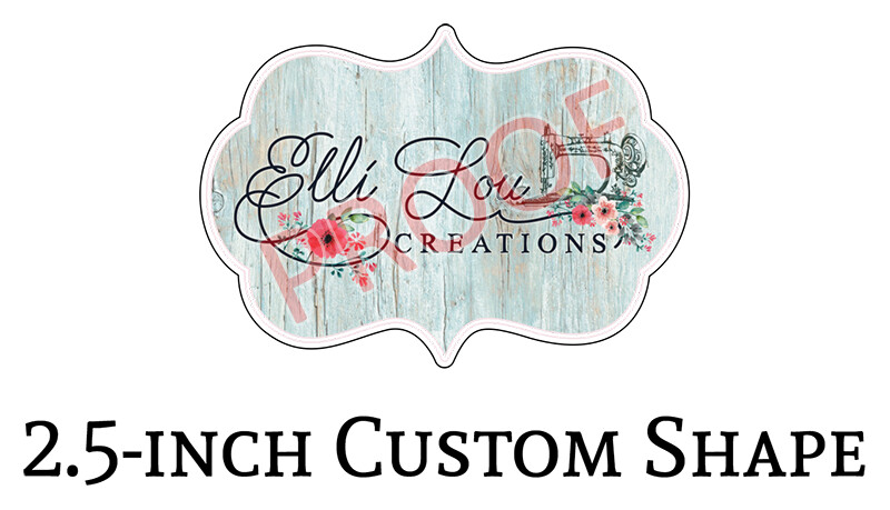 Elli Lou Creations 2.5-in Logo Decals