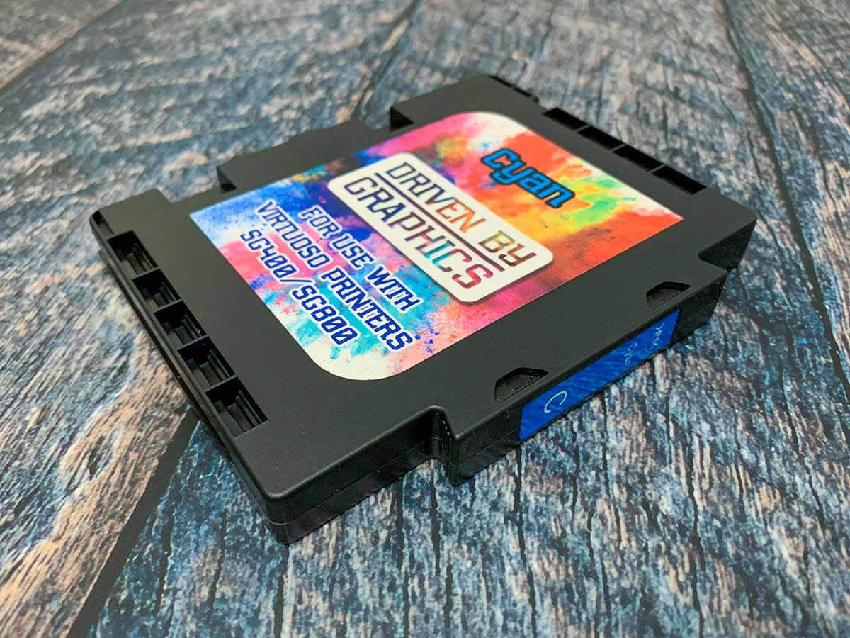 CYAN sublimation cartridge for use in Sawgrass SG400 & SG800 printers