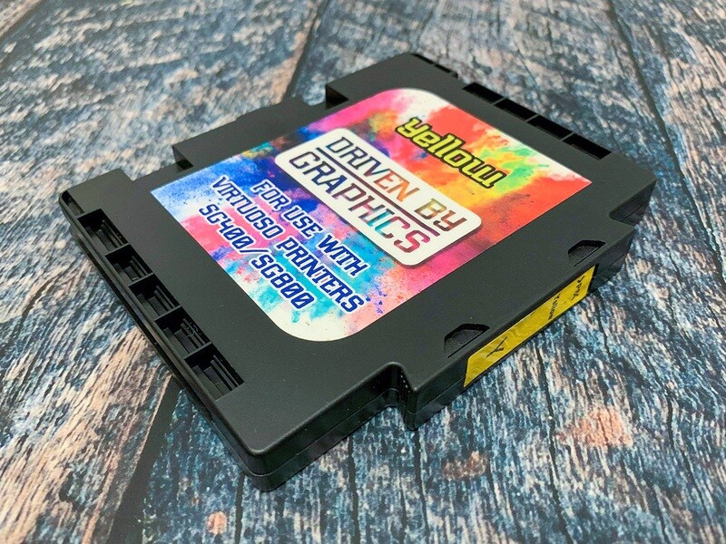 YELLOW sublimation cartridge for use in Sawgrass SG400 & SG800 printers