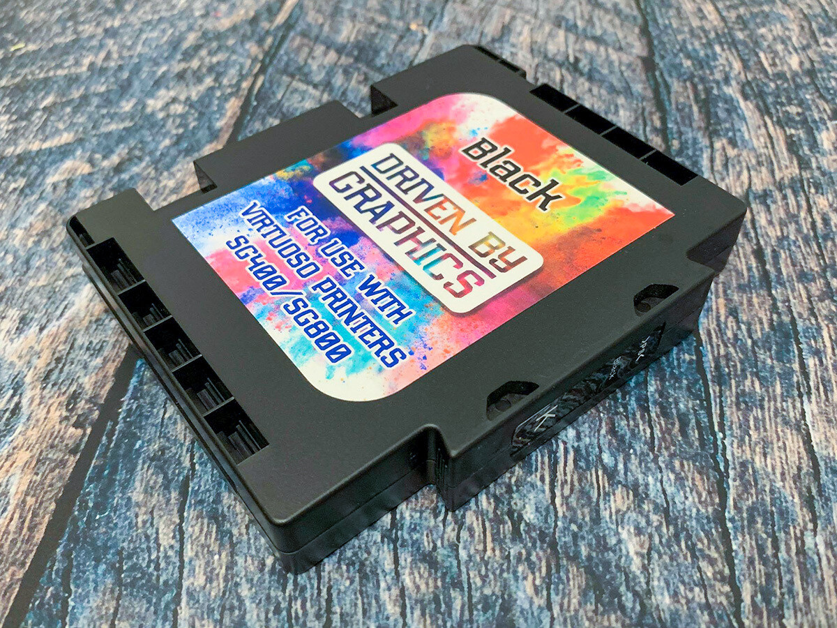 BLACK sublimation cartridge for use in Sawgrass SG400 & SG800 printers