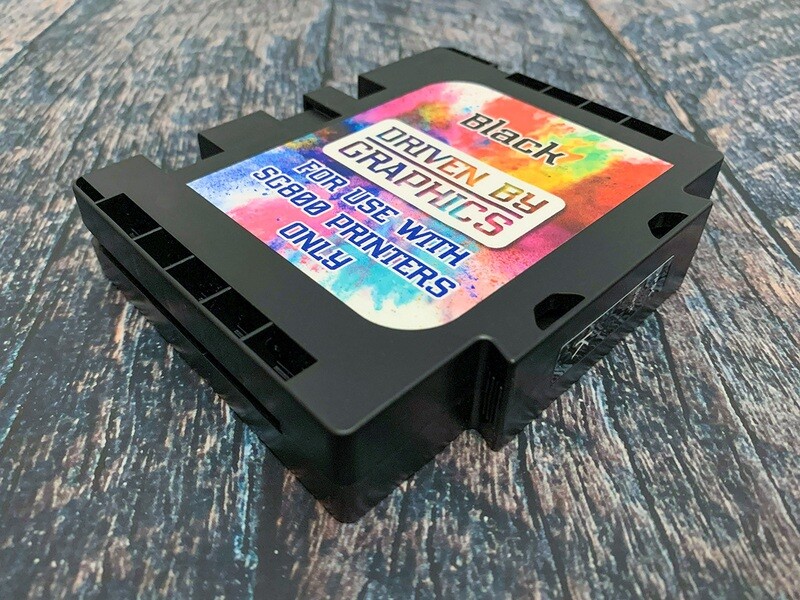 BLACK EXTENDED sublimation cartridge for use in Sawgrass SG800 printers