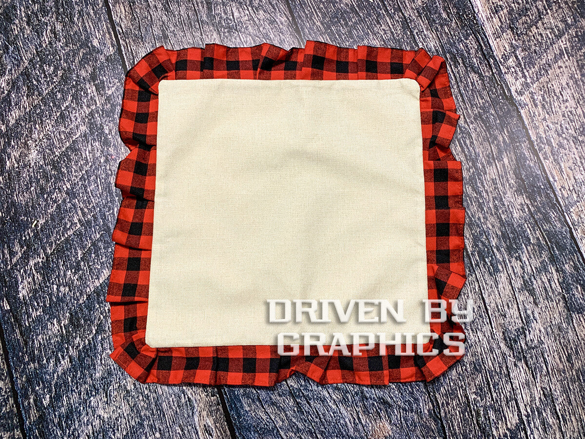 Red & Black Buffalo Plaid Pillow Cover
