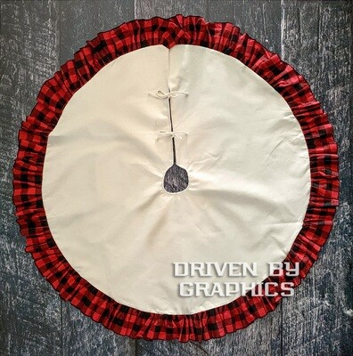 Red &amp; Black Buffalo Plaid Tree Skirt