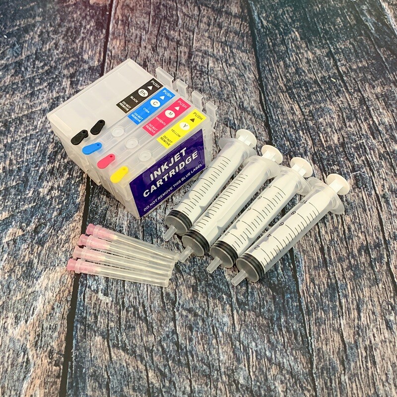 Epson 254XL Refillable Cartridges w/ Syringe Kit - NO INK