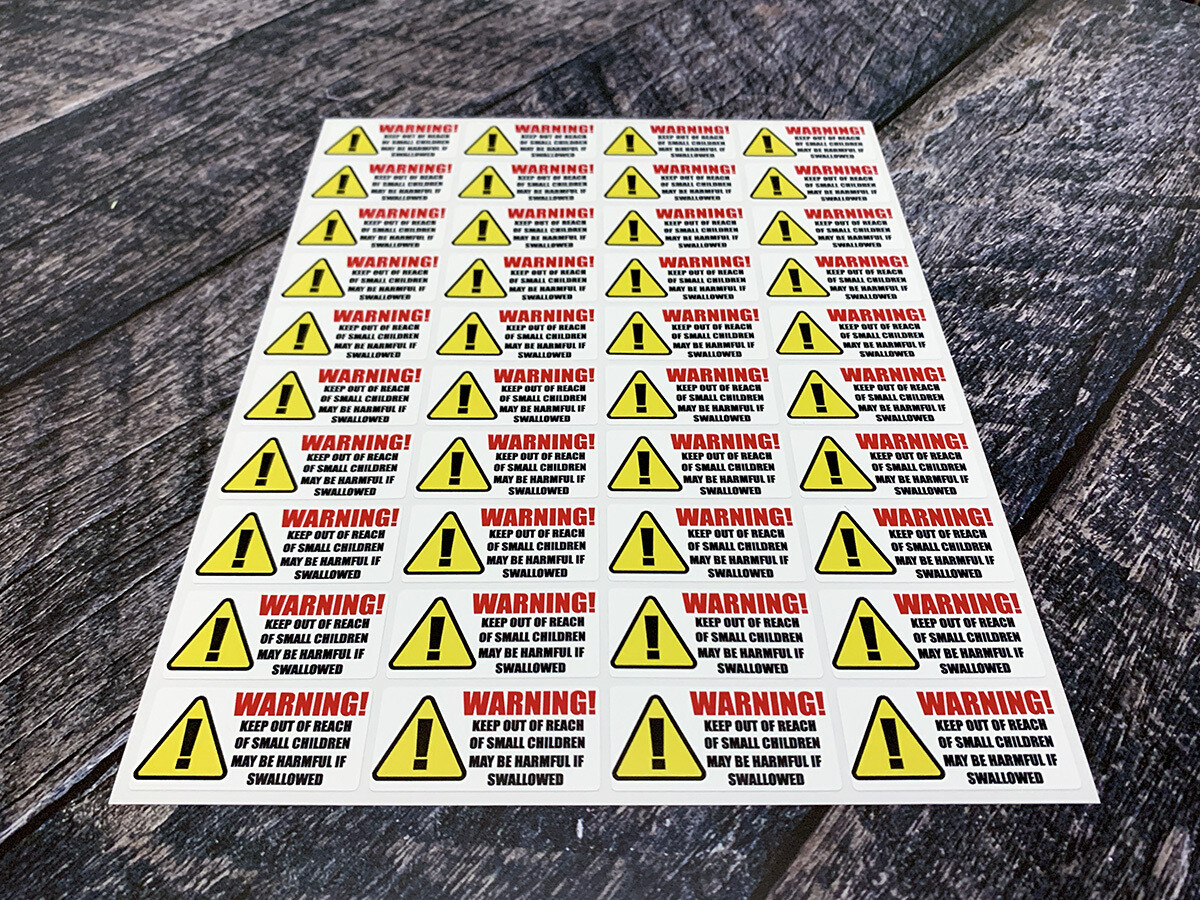 Warning Label Stickers