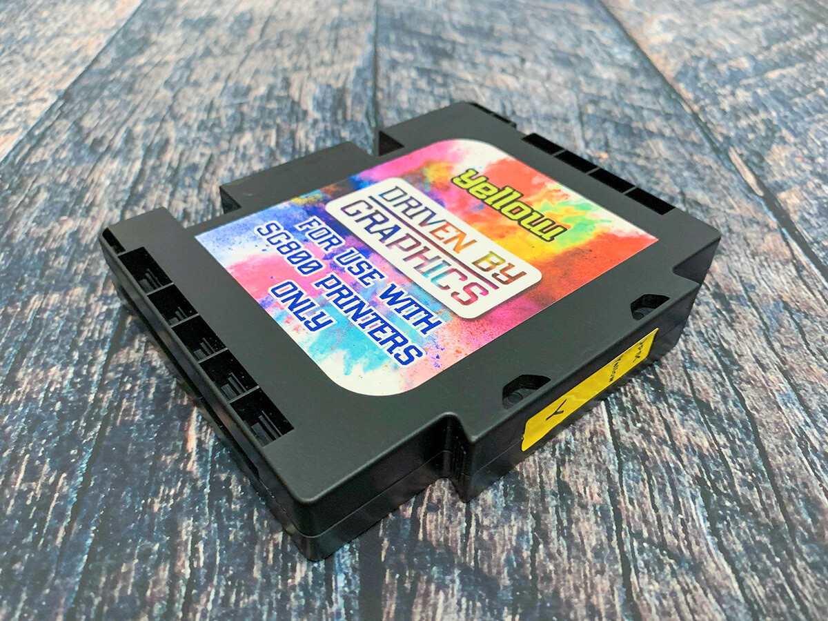 YELLOW EXTENDED sublimation cartridge for use in Sawgrass SG800 printers