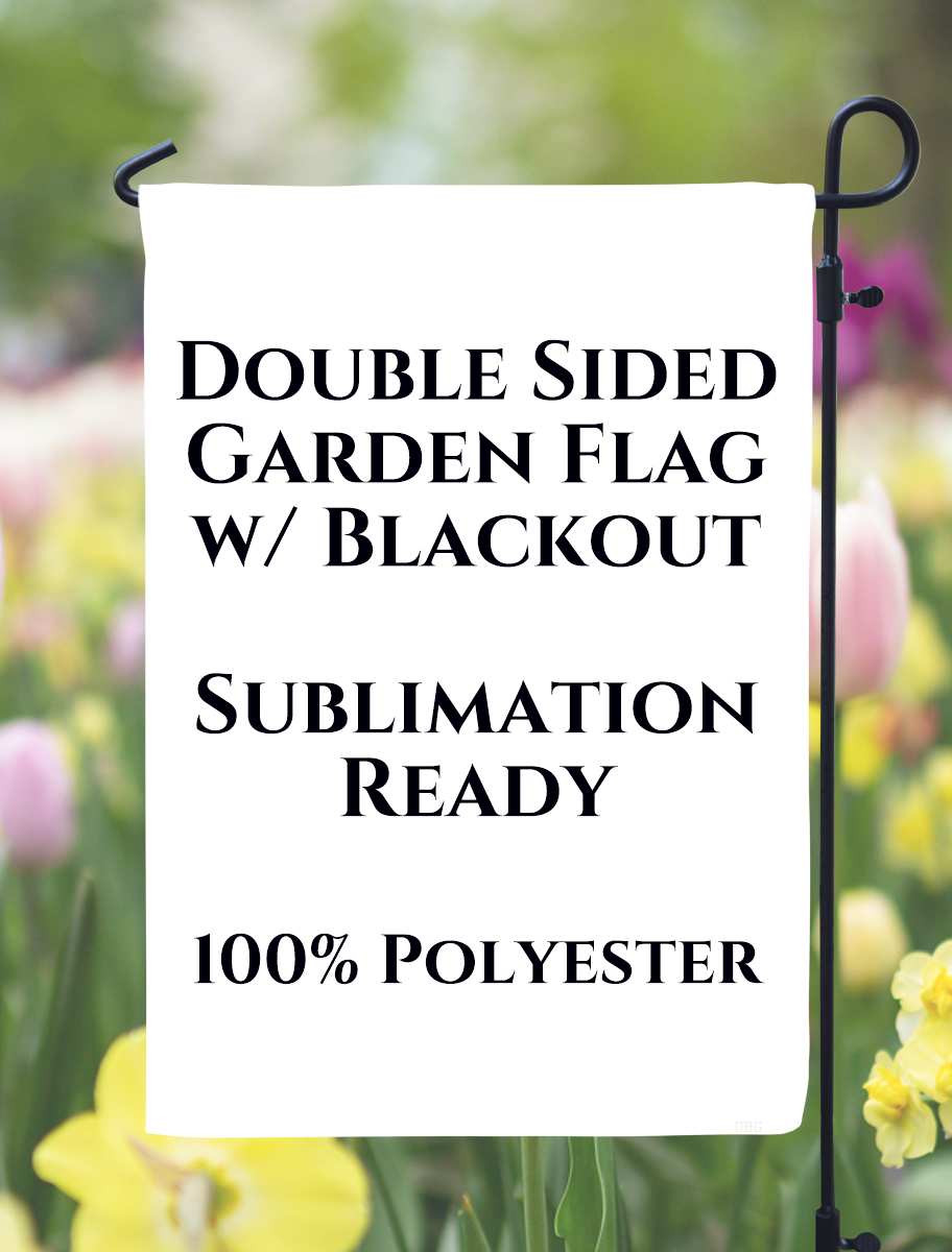 Double Sided Blackout Garden Flag - 12" x 18"