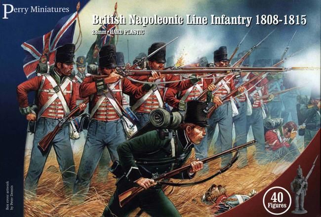 Perry Napoleonic British Line Infantry box set ( 36 Line Infantry, 4 Riflemen)