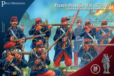 Perry Franco-Prussian War French Infantry firing line.