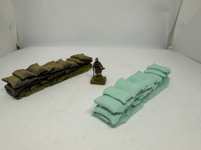 Barricade of sandbags Barricade of sandbags