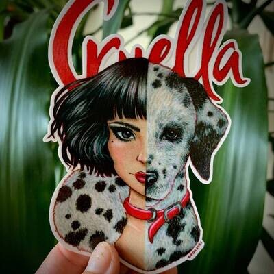 Cruella Vinyl Sticker