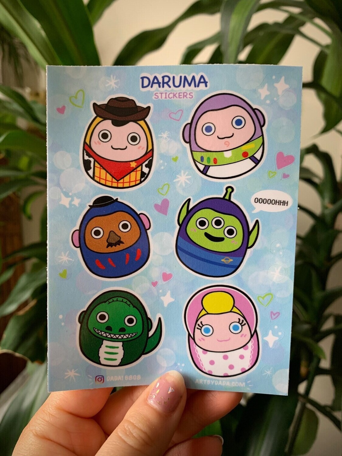 Toy Story Daruma Vinyl Stickers