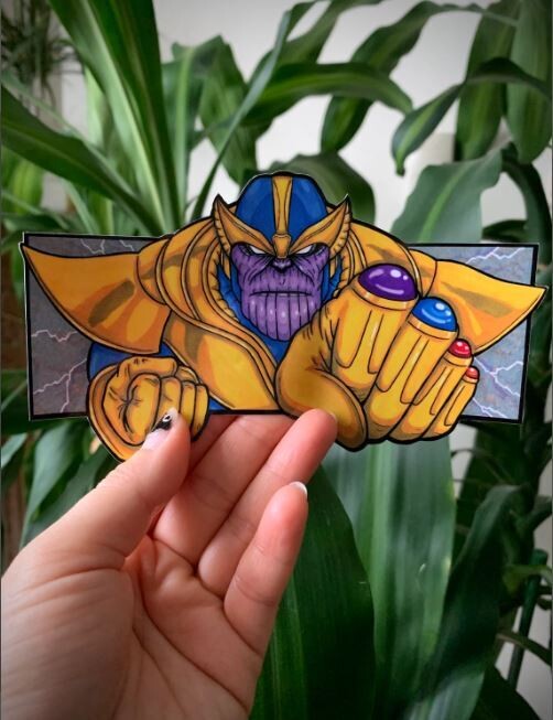 Thanos Slap Vinyl Sticker
