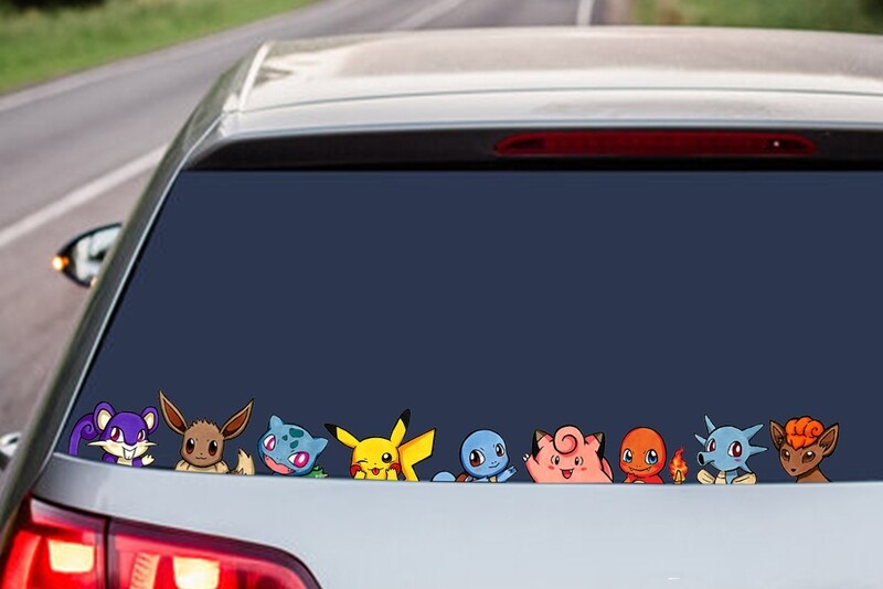 Pokemon Peeker Vinyl Stickers