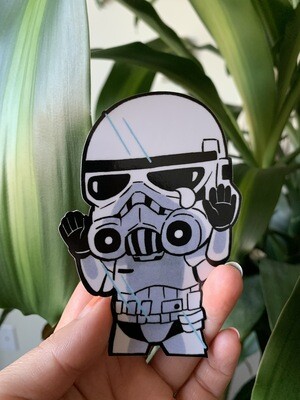 Trooper Splat! Peeker Vinyl Sticker