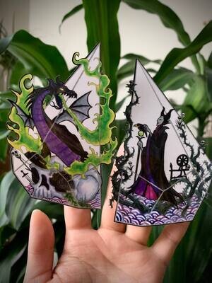 Maleficent & Dragon Terrarium Vinyl Stickers