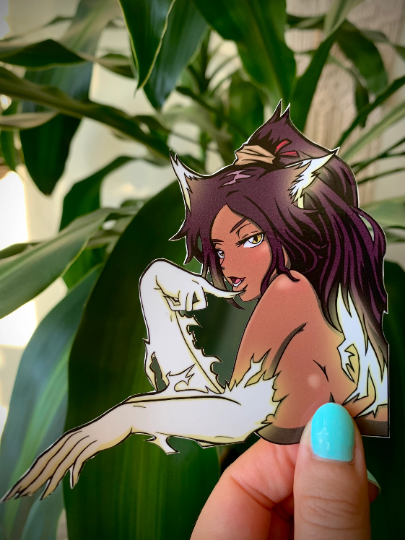 Yoruichi Peeker Vinyl Sticker