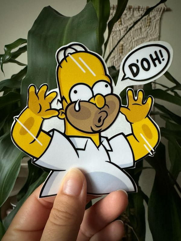 Simpsons Peeker Vinyl Stickers