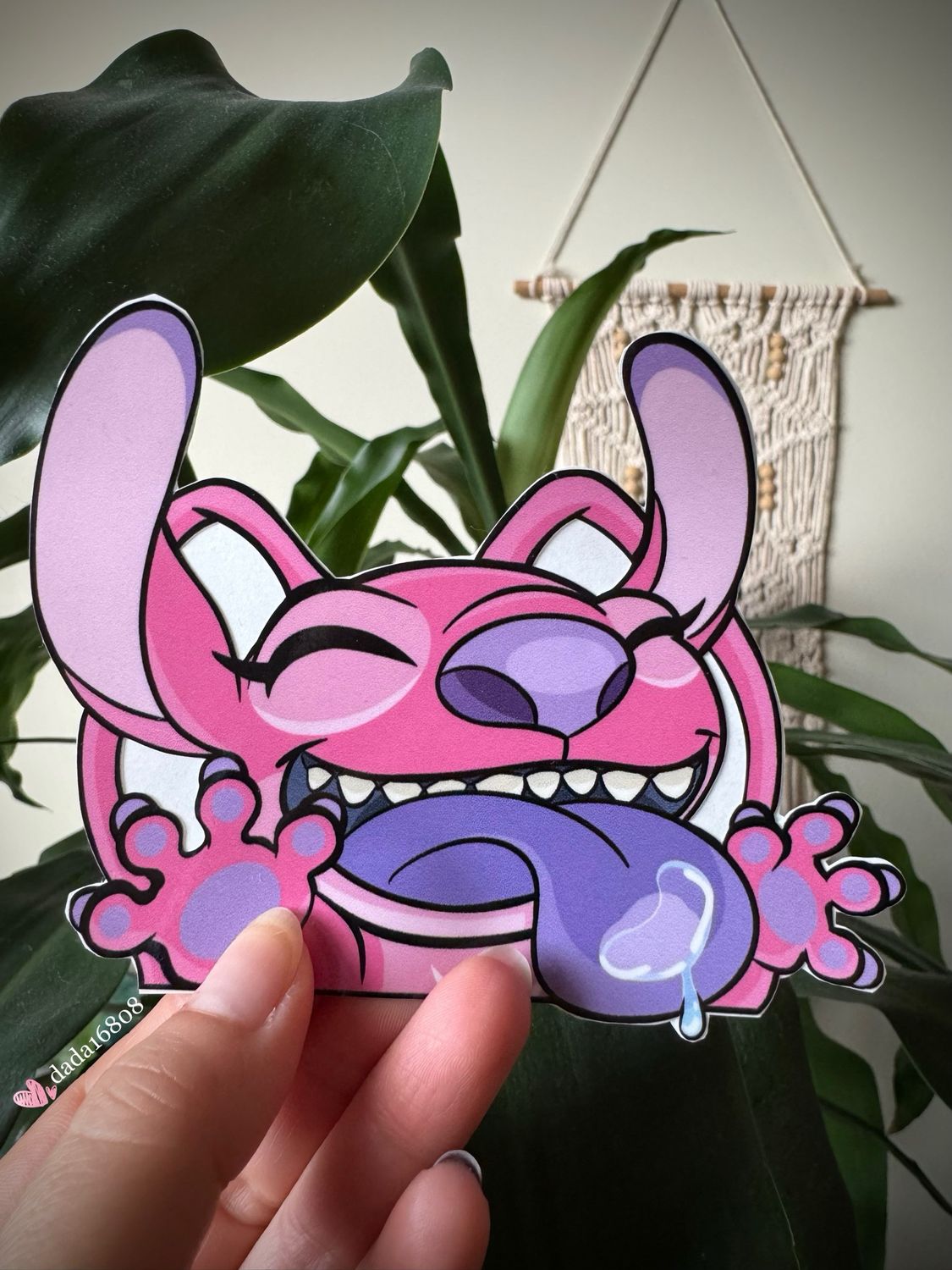 Stitch, Angel &amp; Toothless Peeker Vinyl Stickers