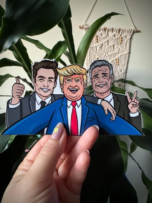 The Dream Team Peeker Vinyl Sticker
