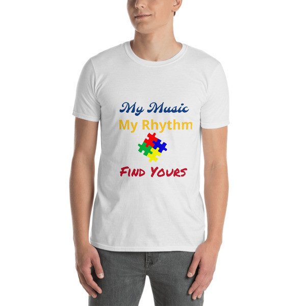 "My Music, My Rhythm" Short-Sleeve Men's T-Shirt