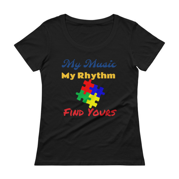 My Music, My Rhythm Ladies' Scoopneck T-Shirt