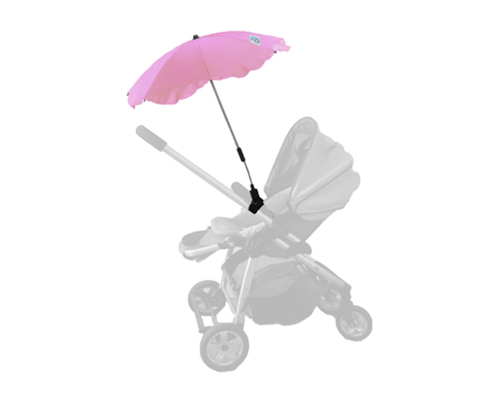 Baby Brolly Pram Parasol - Pink
