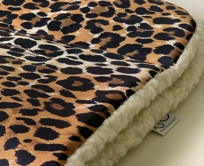 Wool Pram Liner Leopard
