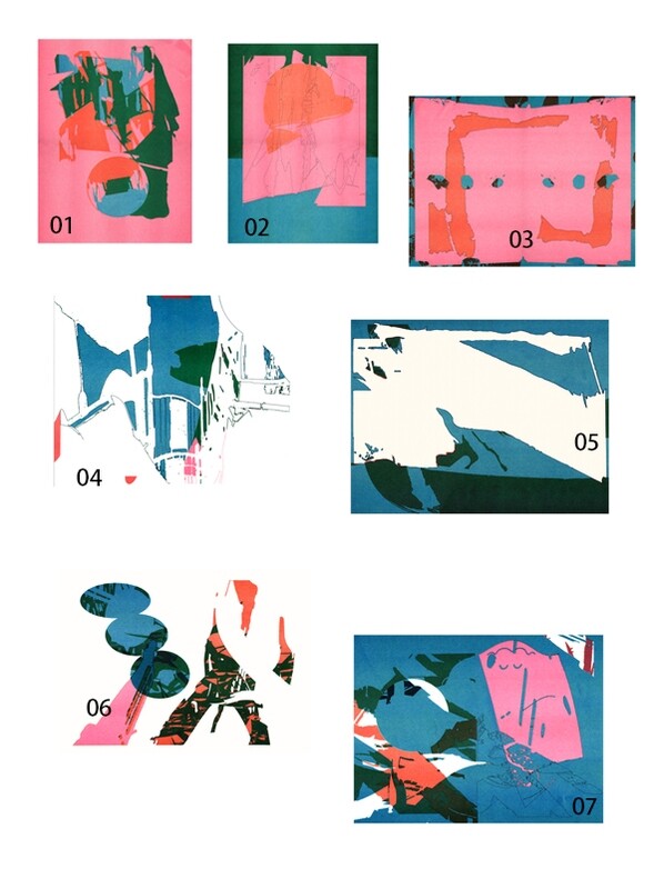 A3 Riso Prints • Foreshadows (2023) | Alex Besikian