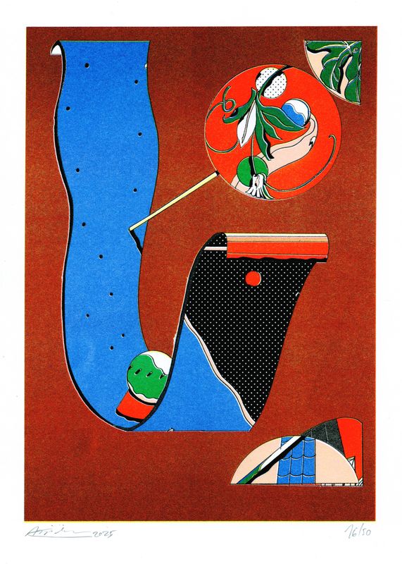 Riso posters • &#39;Quiet Elevation, (2025) | Alex Besikian x Quintal