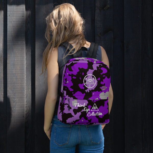 Purple Camo Custom Third Eye Collective Backpack
