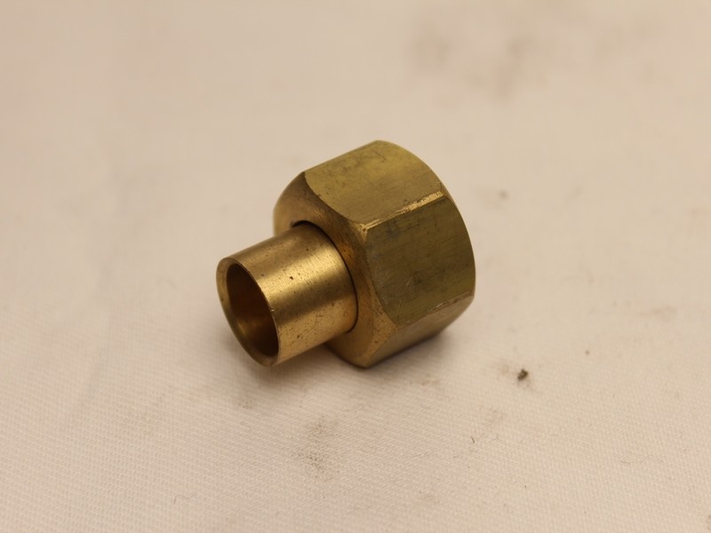 Loddekonus med mutter for 1/2" rør