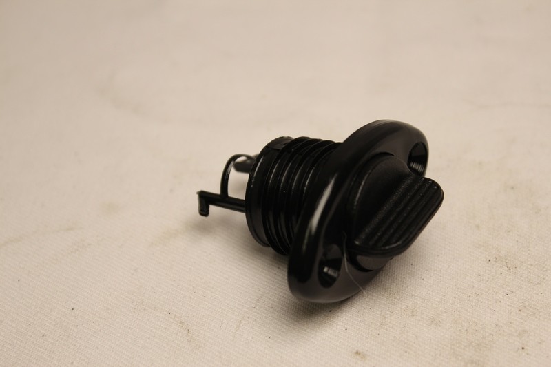 Lenseplugg m/skruehull nylon sort