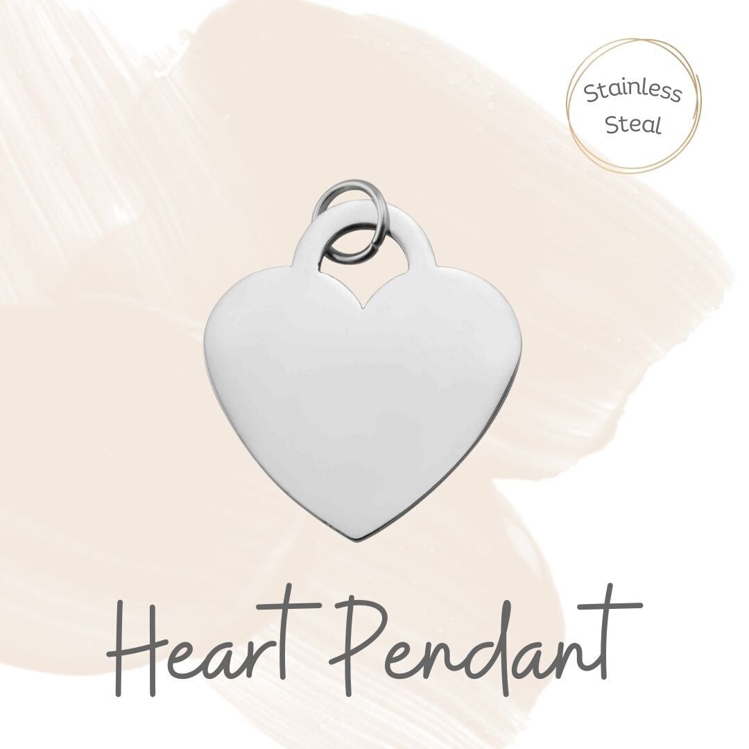 Heart 'personalise me' pendant