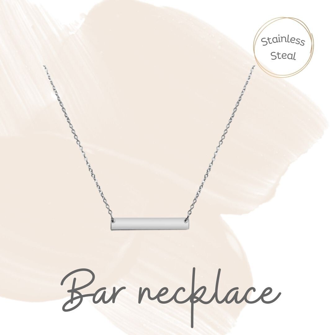 'Personalise me' Bar necklace