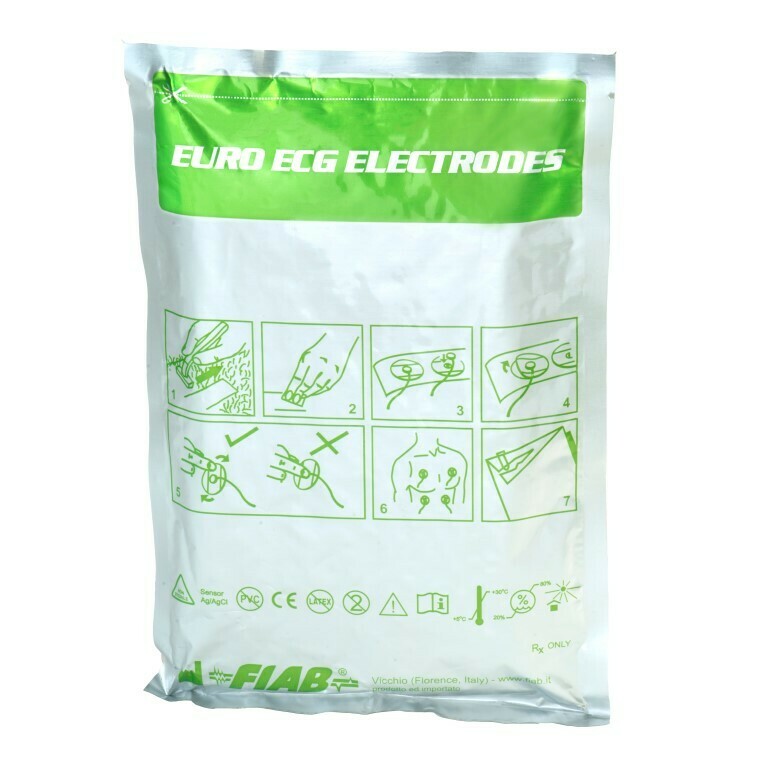 FIAB F9089/100 Ηλεκτρόδια αυτοκόλλητα ενηλίκων/παιδικά κατάλληλα για ηκγ,κόπωση,monitor &amp; holter (2000 τμχ)