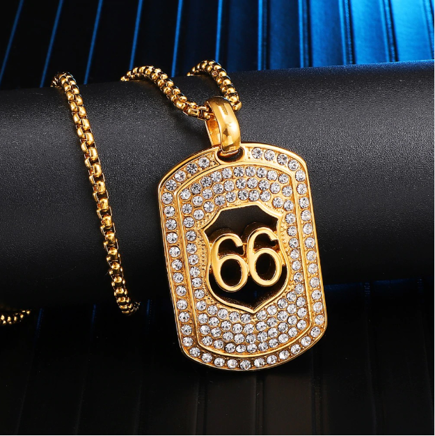 Iced Out Dog Tag