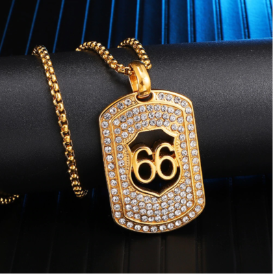Iced Out Dog Tag