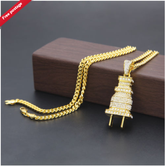 Power Plug Pendant on Chain