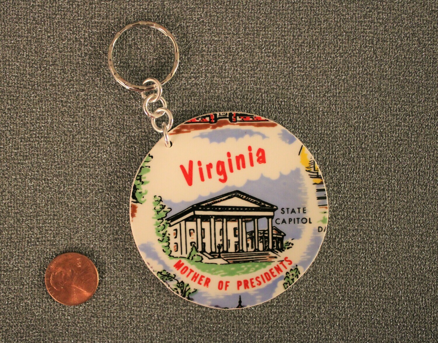 large Virginia key chain