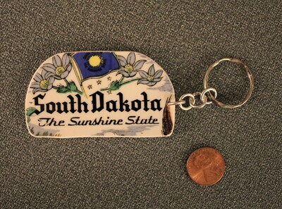 South Dakota key chain