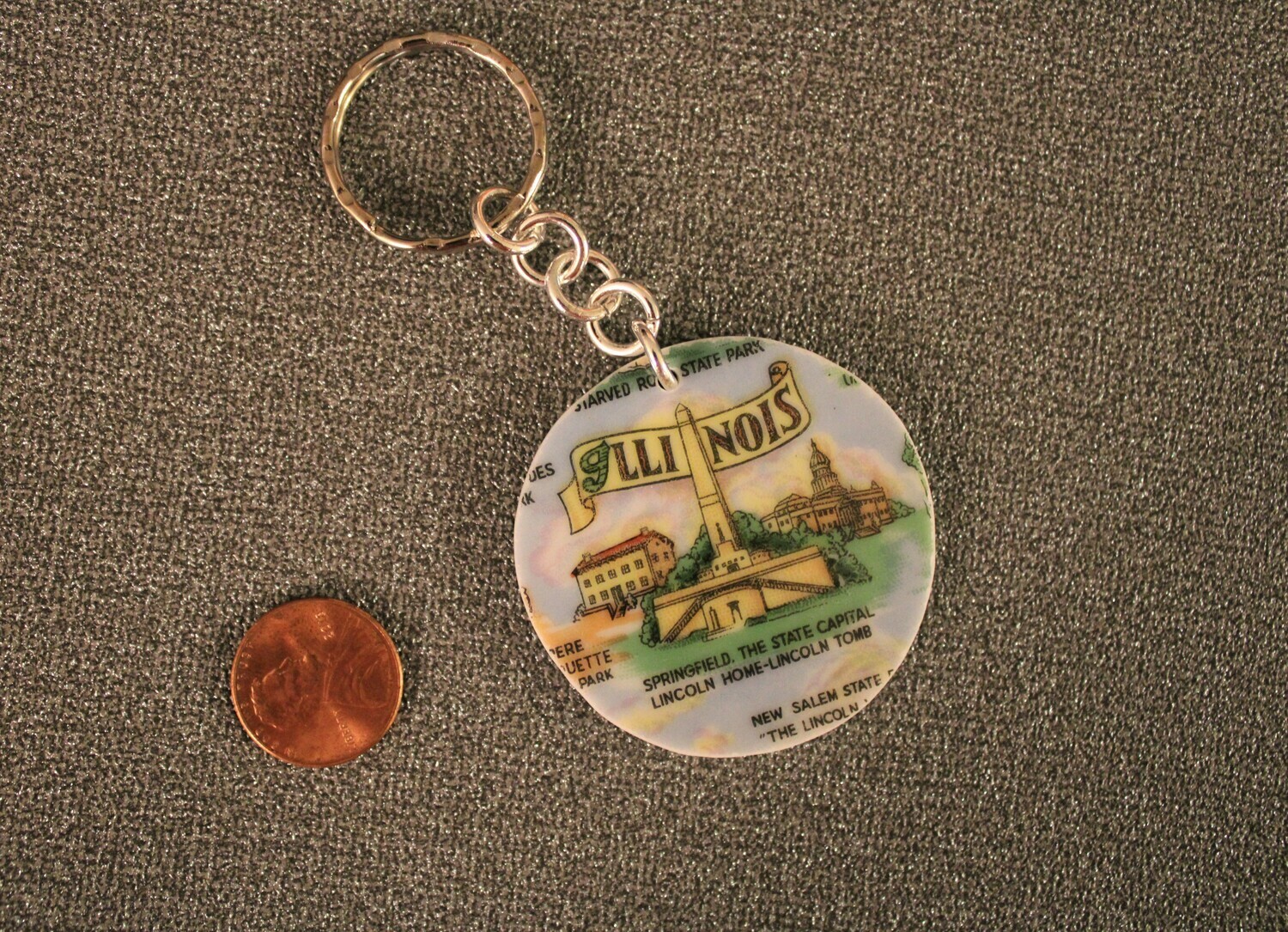 Illinois key chain