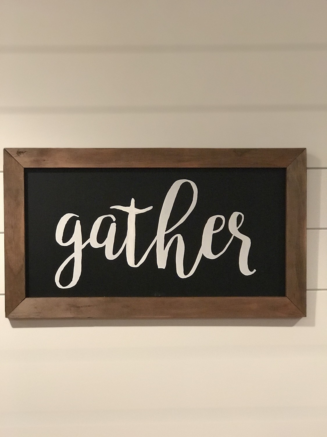 Gather Sign 12x20&quot;