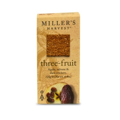 Miller's Harvest Three Fruit Crackers