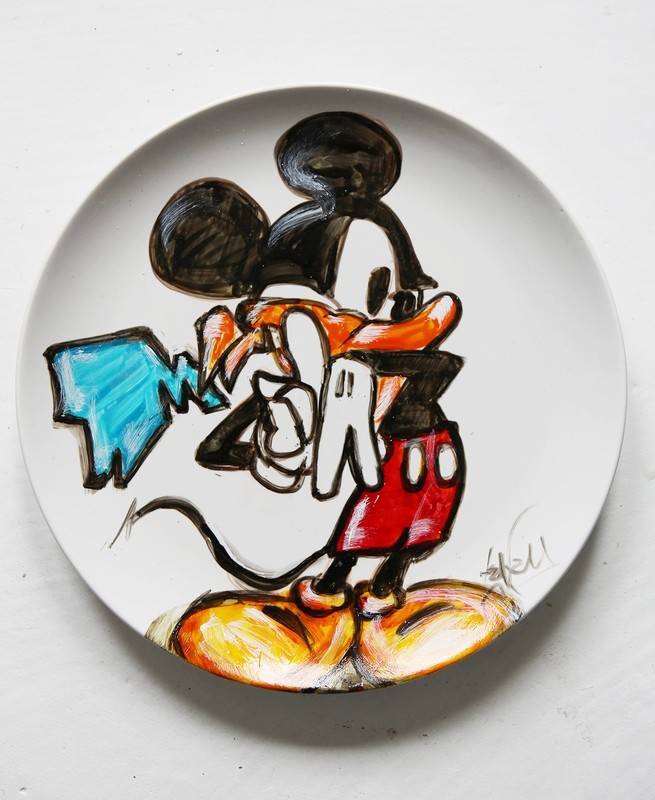 Assiette/Mickey thug Life