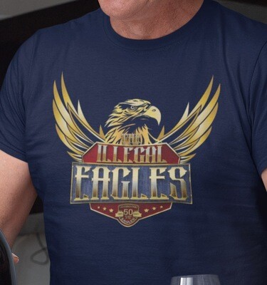 NEW 2023 ILLEGAL EAGLES WINGS TEE-SHIRT - NAVY